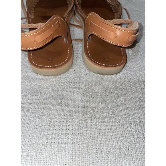 Cucos Women’s Casual Sandals Size 5 U.S. 7 M Brown Leather Ankle Straps Comfort - Picture 10 of 12